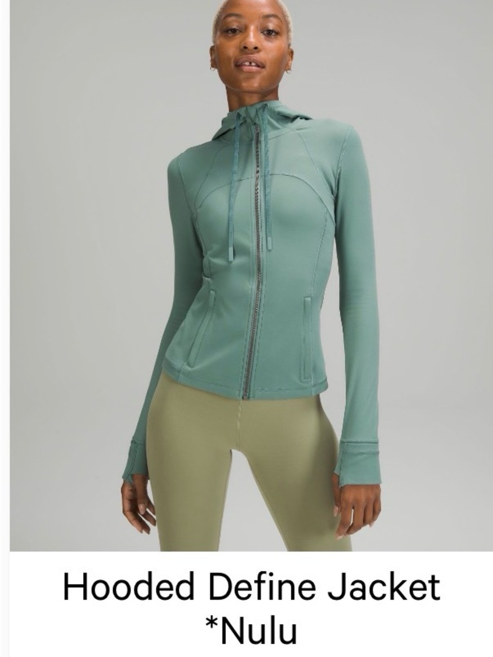 Lululemon Hooded Define Full-Zip Jacket -  Green 14
